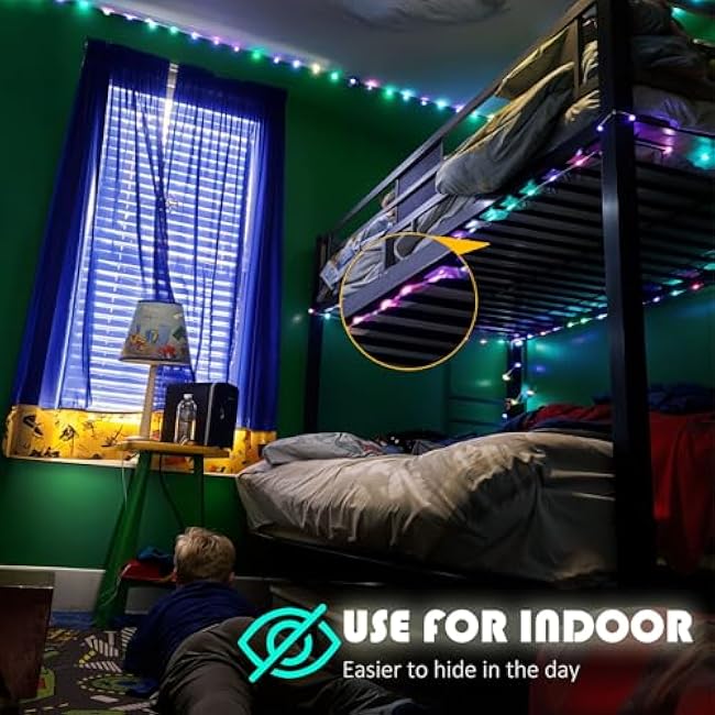 Outdoor String Lights - 80 Ft Rope Lights with 240 Color Changing LEDs, Waterproof & Plug-in for Wedding, Patio, Garden & Christmas Decor