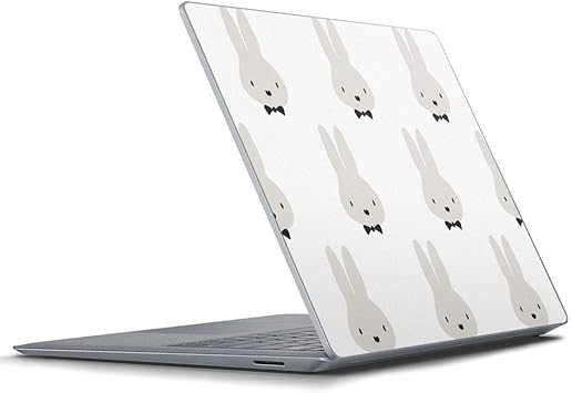 Amazon Igsticker Surface Laptop3 Laptop2 Laptop 13 5インチ 専用スキンシール Microsoft サーフェス サーフィス ノートブック ノートパソコン カバー ケース フィルム ステッカー アクセサリー 保護 動物 うさぎ 白 黒 スマコレ ノートパソコンスキン