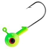 20 Pack Fishing Jig Heads, Crappie Jig Round Ball Head Freshwater Fishing Hooks Bass Trout Panfish Walleye Bluegill Saltwater