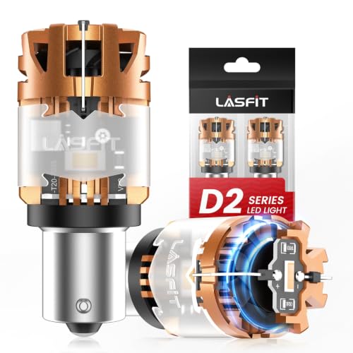 Image of LASFIT D2 7507 BAU15S LED Bulb Amber BAU15S Turn Signal Lights Error Free
