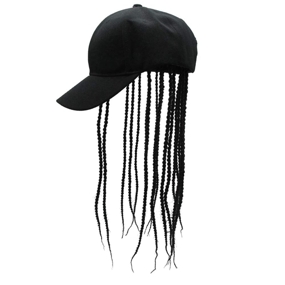 YEKEYI Novelty Hair Visor Cap Adjustable Baseball Hat Wig Spiked Hairs Unisex Cycling Bike Bicycle Cap Fake Hair Wig Visor