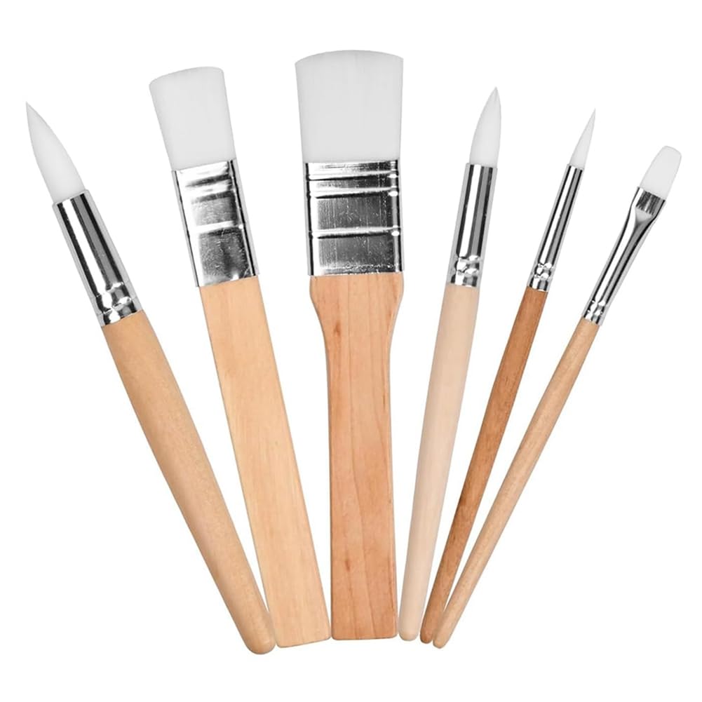 Ctrlzs 6 Piece Paint Brush Set, Artist Paint Brushes As Shown Paintbrushes For Acrylic Painting Painting Brushes Kit