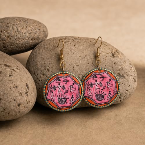 Image of Handcrafted Bohemian & Tribal Earrings for Women - Ethnic Brass, Floral & Festival-Inspired Statement Designs in Drop, Dangle, Hoop & Stud Styles