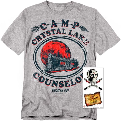 Popfunk Classic Friday The 13th Movie Camp Crystal Lake Counselor T Shirt3