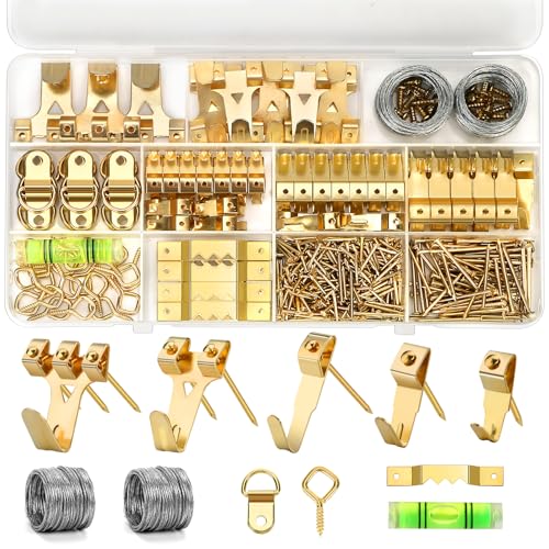 Lmutexyi Picture Hanging Kit, 322Pcs All-in-One Picture Hanging Hardware