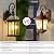 Zanritelit Outdoor Wall Light for Proch Doorway Patio, Aluminum Outdoor Porch Lights Fixture Wall Mount, Black Waterproof Exterior Sconces Wall Lighting Fixtures, Outside Wall Lantern for House, 2pack