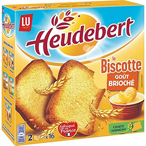 LU Heudebert La Biscotte Goût Brioché 280g (lot de 6)