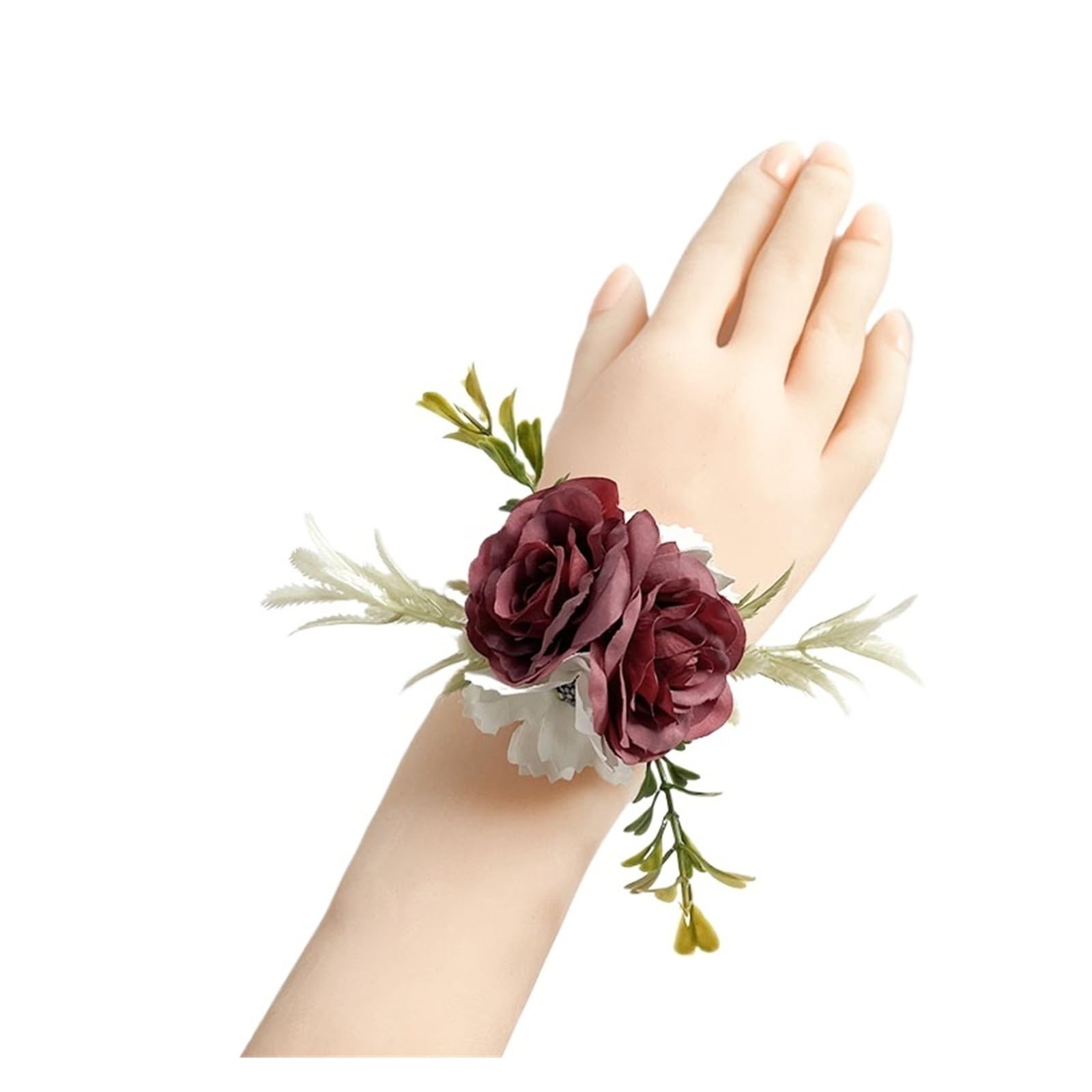 MQFBNNP Wedding boutonniere Prom Boutonniere Wedding Accessories Wrist Corsage(Wrist Corsage C)