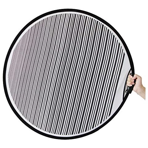 WJSKDQ 80cm Circular Striped Flexible Foldable PDR Lined Light Reflector Board Dent Panel Portable Designed Pdr Light Board Led for Car Vehicle Door Scratch and Hail Damages Necessary Pdr Light Tools Cover