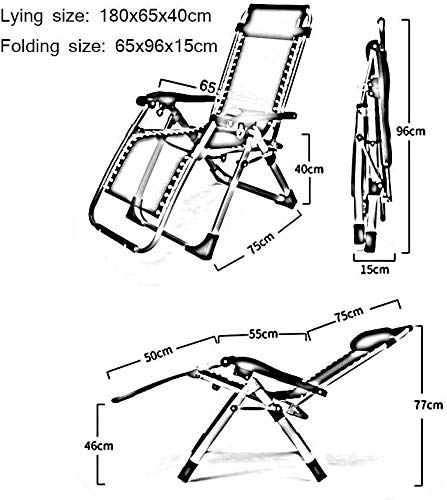 Chaise longue pliante et fauteuil de loisirs réglable pour le jardin - 3