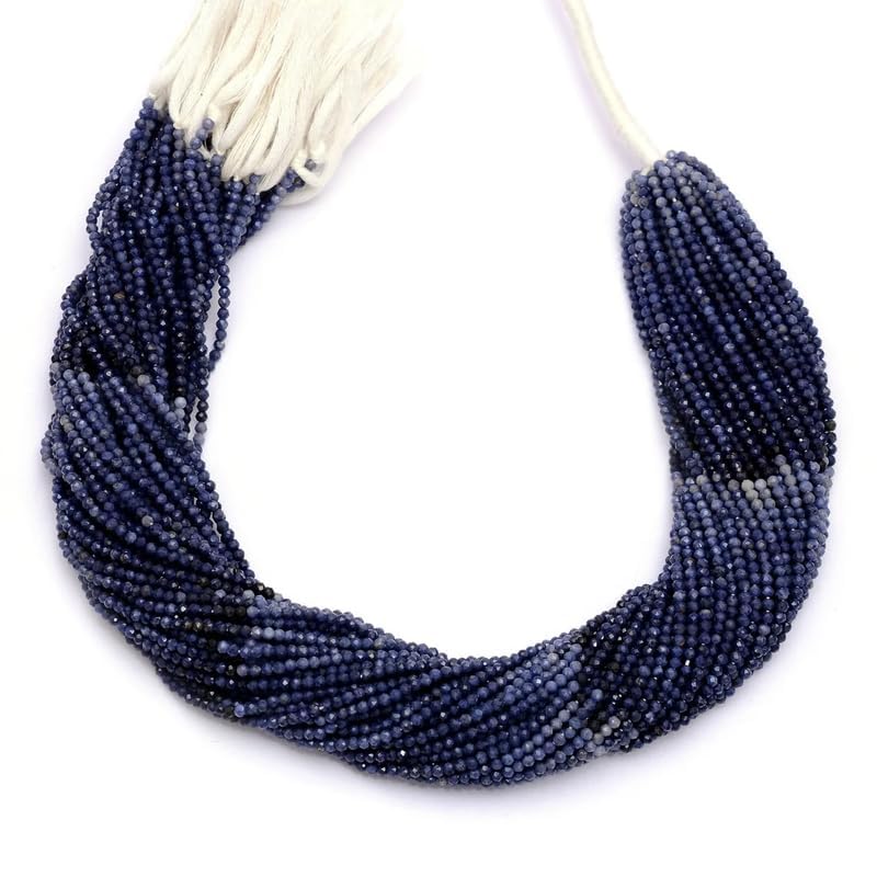 Saphir Bleu Multi 2mm pierres précieuses rondelle micro perles