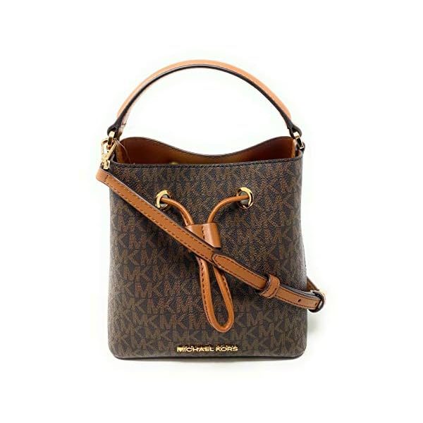 Michael Kors Suri Small Bucket Shoulder Bag (Brown PVC)