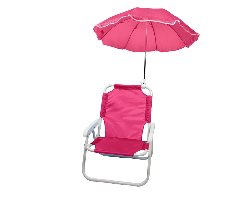 Fair Sedia con Ombrello per Bambini Protezione Raggi Solari Pieghevole Portatile Giardino Spiaggia