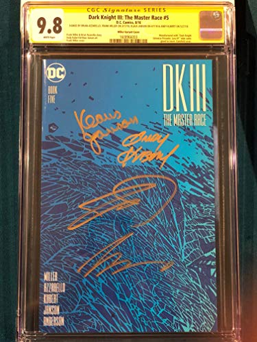 FRANK MILLER 4x SIGNED DK III The Master Race CGC 9.8 Andy Kubert Brian Azzarello Klaus Janson