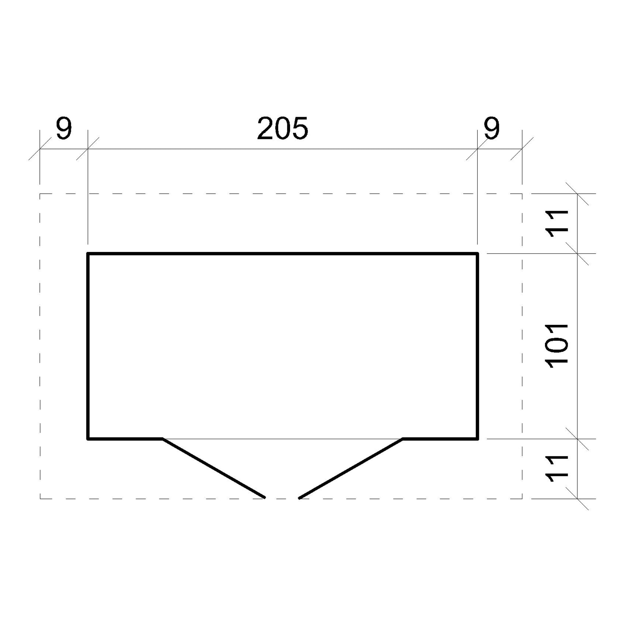 TIMBELA Gartenhaus Holz H194x123x223 cm/2.1 m², mit 17 mm Wandstärke - Geräteschuppen Holz ohne Boden, Gartenhütte Holz, Fahrrad Schuppen, Gerätehaus - Wasserfestes Dach TIMBELA M348