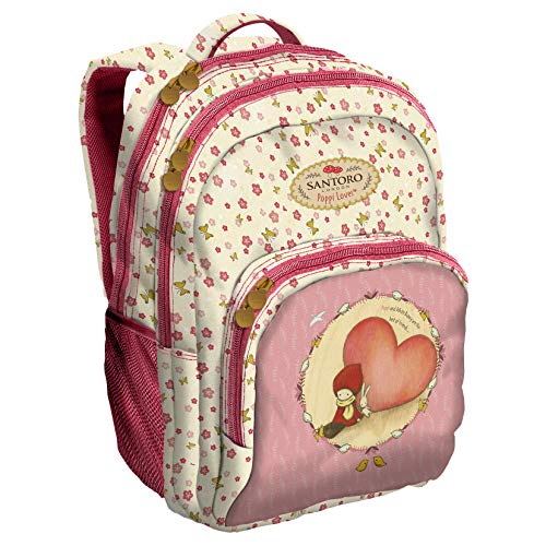 Mochila 3 compartimentos: Santoro   Poppi Loves   Heart