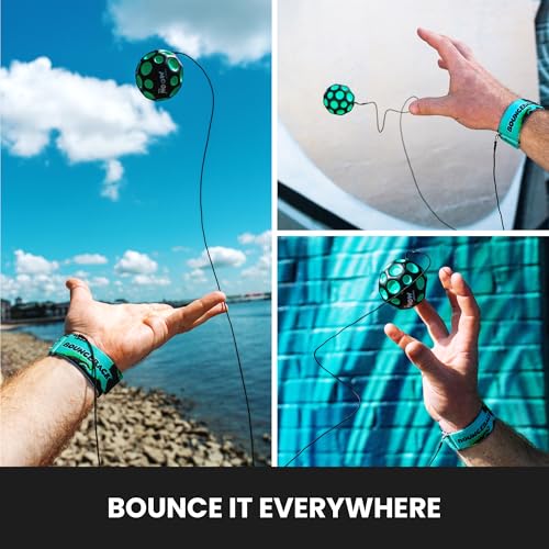 Waboba Bounceback x Returning Moon Ball - Leicht zu Greifen, Blau - (60 mm), Einheitsgröße