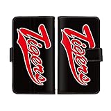 スマ通 iPhone Air 対応 ケース 手帳 タイプ 携帯けーす カード収納 あり 阪神タイガース グッズ トラ 虎 とら キャラクター スタンド機能 ストラップ穴 多機能 オシャレ iPhone Air (L.英字ロゴ(黒×赤)) tigers