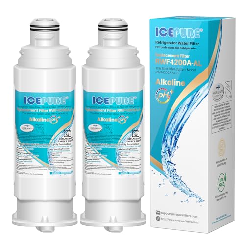 Image of ICEPURE Alkaline DA97-17376B Refrigerator Water Filter Replacement for Samsung HAF-QIN /EXP, DA97-08006C, WD-F45, WS645A RS27T5200SR RS22T5201SR RF28R7201SR RF32CG5400SR RF23M8070SG, Enhances PH, 2Pack