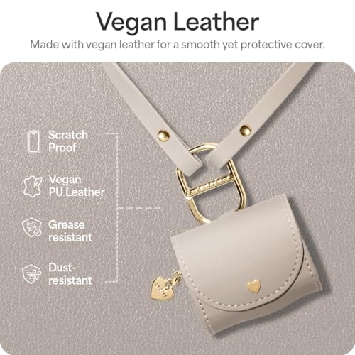 Image of Spigen Cyrill Mini Bag for Airpods 4 (2024) Case Cover - Dark Beige