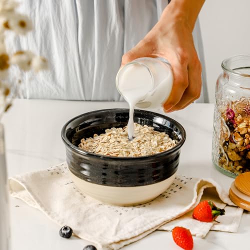 Hasense-Ceramic-Soup-Bowls-and-Cereal-Bowls-20-OZ-Bowls-for-Kitchen-Set-of-6-Stackable-Bowls-Set-for-Ramem-Salad-Oatmeal-Rice-Snack-Dishwasher-Microwave-Safe-Black Hasense Ceramic Soup Bowls and Cereal Bowls 20 OZ Bowls for Kitchen Set of 6 Stackable Bowls Set for Ramem Salad Oatmeal Rice Snack Dishwasher Microwave Safe Black
