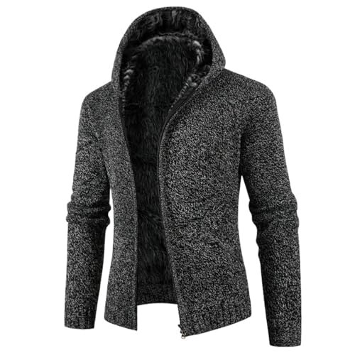 Chaqueta de punto para hombre ideal para paseos de otoño y días fríos de invierno
