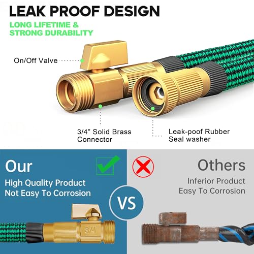 Expandable-Garden-Hose-75-ft-with-10-Function-Spray-Nozzle-New-Water-Hose-with-50-Layers-of-Innovative-Nano-Rubber-Lightweight-Durable-Flexible-75ft-Retractable-Stretch-Hose-Black-Green