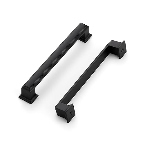 Ravinte Hardware 10 Pack Matte Black Cabinet Pulls, 5 Inch