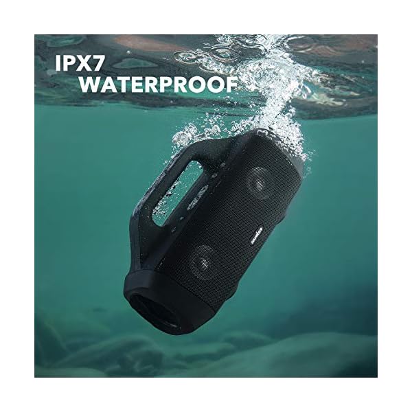 Soundcore Anker Motion Boom Waterproof Bluetooth Speaker with Titanium Drivers, BassUp Technology, IPX7, 24H Playtime, App, Built-in Handle, Outdoor Speaker for Camping, Pool, Beach, Backyard - Image 6