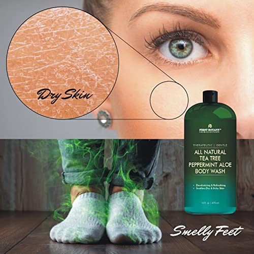 First Botany All Natural Body Wash - Fights Body Odor, Athlete’S Foot, Jock Itch, Nail Issues, Dandruff, Acne, Eczema, Shower Gel For Women & Men, Skin Cleanser -16 Fl Oz thumb #4