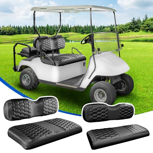 NOKINS Golf Cart Seat Covers 4 Piece Fits EZGO TXT 1994-2013/RXV 2008 up