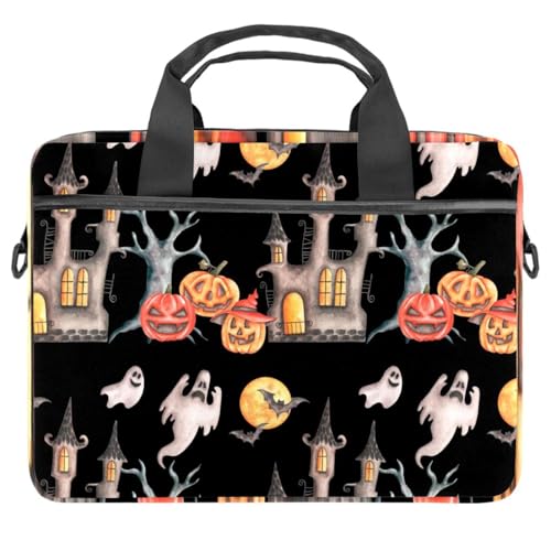 Sac à bandoulière pour ordinateur portable 13 à 14.5 pouces sacoche PC Halloween