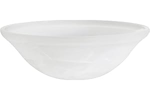 Aspen Creative Alabaster Glass Flush Mount Ceiling Fan Bowl