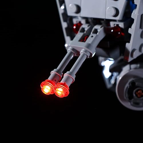 Miniatura 7 de Kyglaring Kit de iluminación LED solo juego de luces diseñado para Lego Star Wars Hoth at-ST 75322 Model Building Set, sin juego de Lego (versión