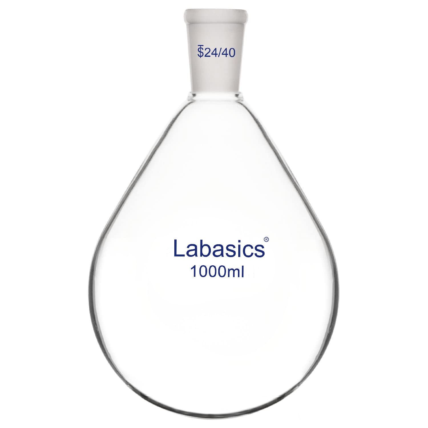 Labasics Borosilicaatglas Enkele Hals Herstelkolf Roterende Verdamper Kolf, met 24/40 Buitengewricht, 1000 ml