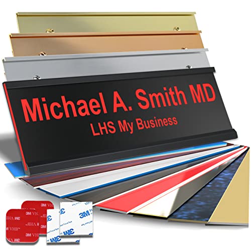 Custom Name Plate with Choice of Mounting for Walls, Doors,