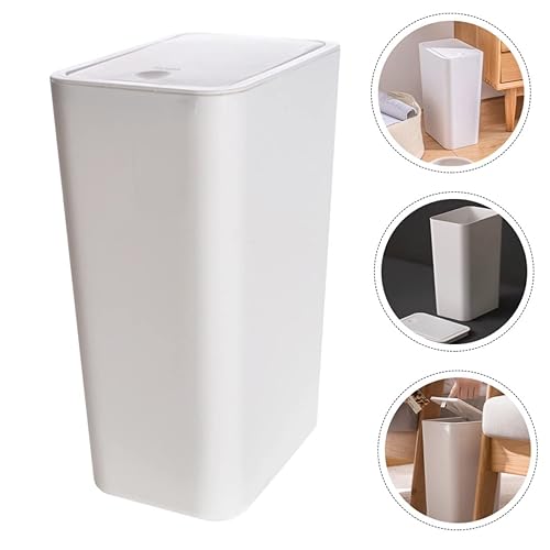 Miniatura 6 de Cubo de basura cuadrado Contenedor de basura pequeño Contenedor de basura estrecho Contenedor de basura Contenedor de basura de cocina, papelera de