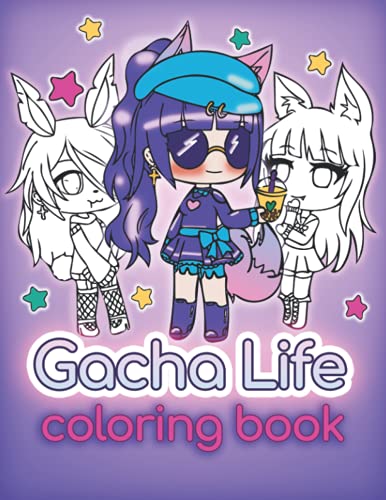 Gacha Life Coloring Book High Quality Gacha Characters with Cute Backgrounds For Kids and Teens: High Quality Gacha Life Girls Characters Coloring Book with Cute Backgrounds For Kids and Teens