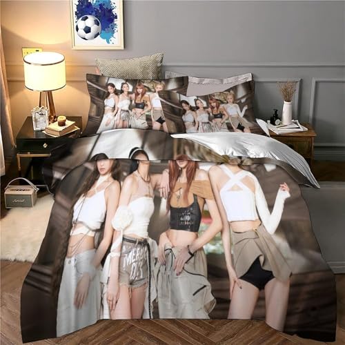 Housse de couette Blackpink cadeau anniversaire parure de lit 140x200 - 6