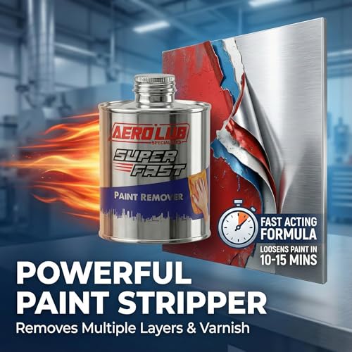 Image of Paint Remover Tin Pack-1 KG | Fast Acting Paint Stripper for Wood, Metal, Glass, Steel, Iron, Wall, Acrylic & Automobiles - Non-Acidic Multi-Surface Paint Cleaner