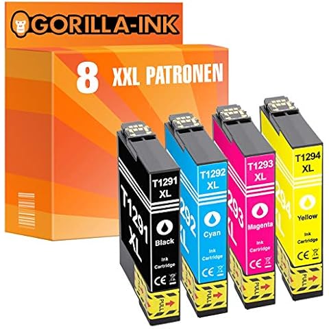 Gorilla-Ink 8 Tinten-Patronen XXL kompatibel Cover