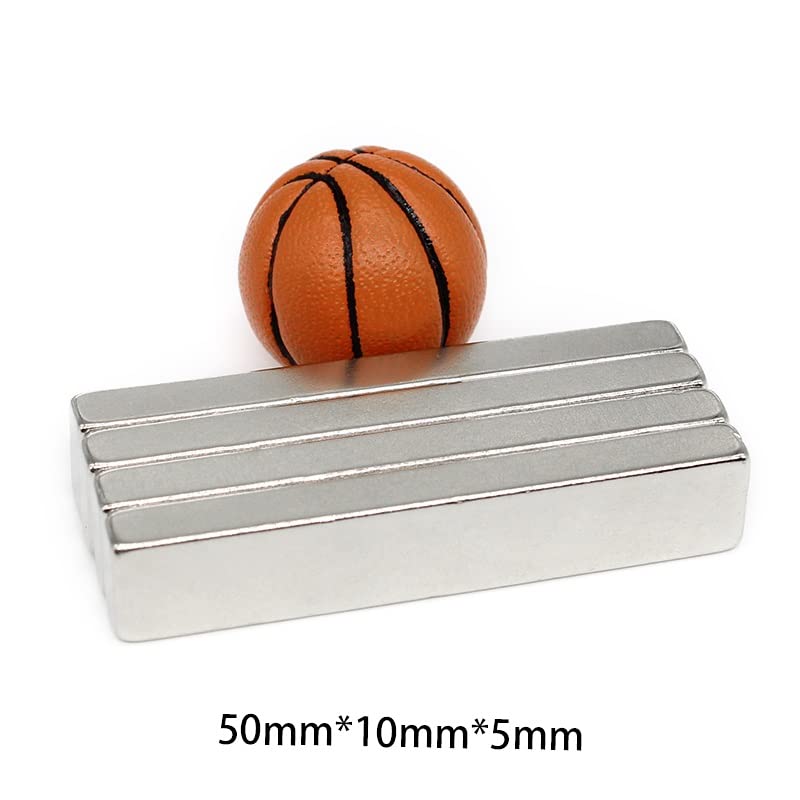 1/2/5/10/15/20PCS 50x10x5mm Thick Block Rare Earth Quadrate Neodymium 50x10x5 Permanent NdFeB 50 * 10 * 5 Magnets(2PCS)