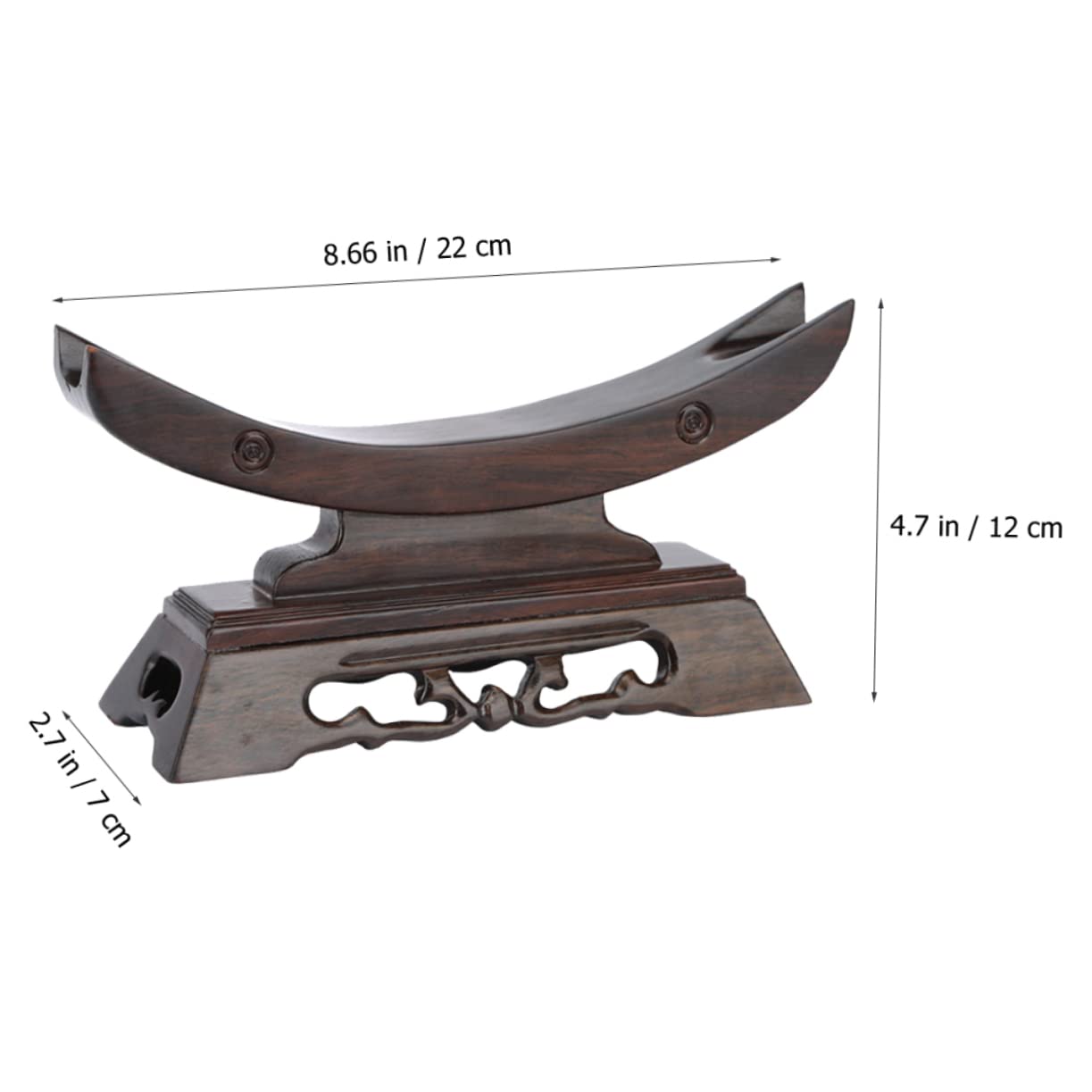 PRETYZOOM Soporte Decorativo para Espadas de Madera, Estante de Mesa