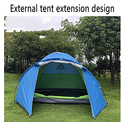 Carpa domo impermeable para camping 3-4 personas naranja miniatura 6