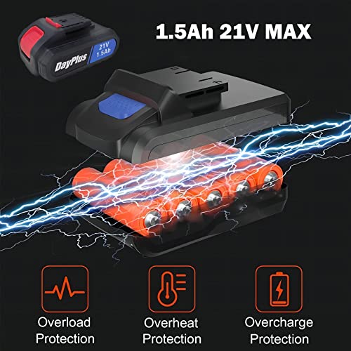 Akku-Bohrschrauber, 21V Power Drill/Driver Set mit 3/8'' Bohrfutte, 25+1 Drehmomenteinstellung, 2 Variable… – Bild 7