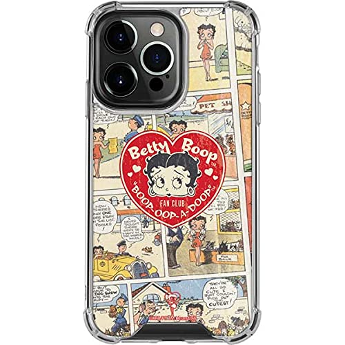 Skinit Clear Phone Case Compatible with iPhone 13 Pro - Officially Licensed Betty Boop Comic Strip Design