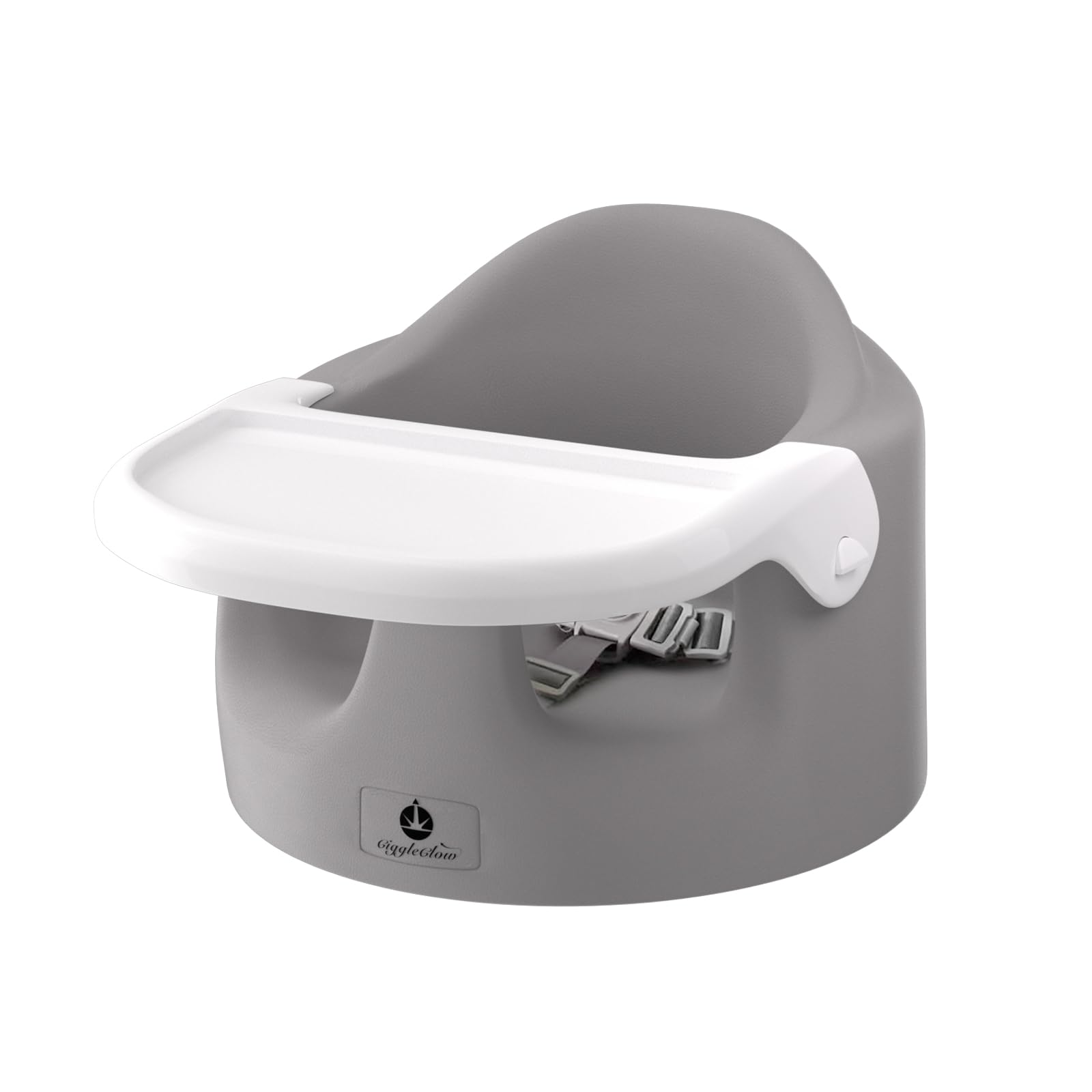 GiggleGlow Baby Floor Seat with Removable Tray – Portable Feeding & Activity Booster Seat for Infants, Ideal for Sitting, Mealtime Support, and