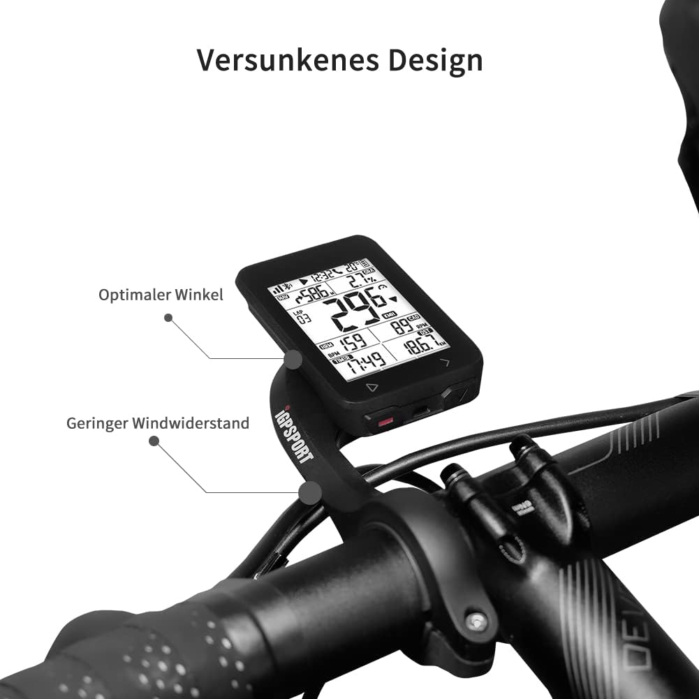 iGPSPORT M80 Montura de ordenador de bicicleta Soporte de manillar con adaptadores Out Front para ordenador de bicicleta iGS630S BSC100S BSC300 Accesorio de bicicleta Montura (M80)