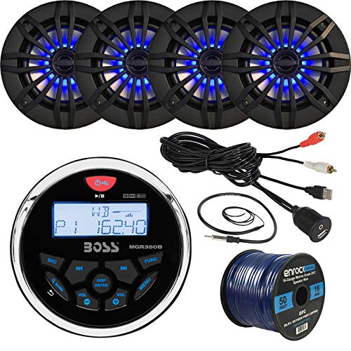 Boss Audio MGR350B Marine Gauge Style 