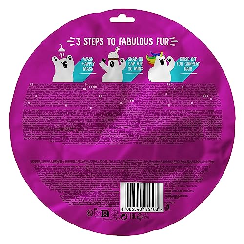 Foto von Bear Fruits Magische Feuchtigkeits-Haarmaske 20 ml + Unicorn-Haube